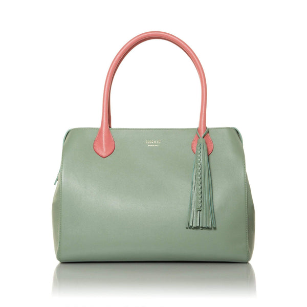 MAGDALEIN SAGE WITH ZIPPER CLOSURE lolaandlo